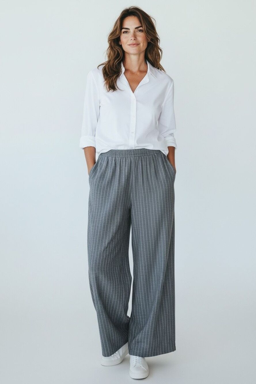Garnet Hill Striped Pull On Pajama Sz Small Pants